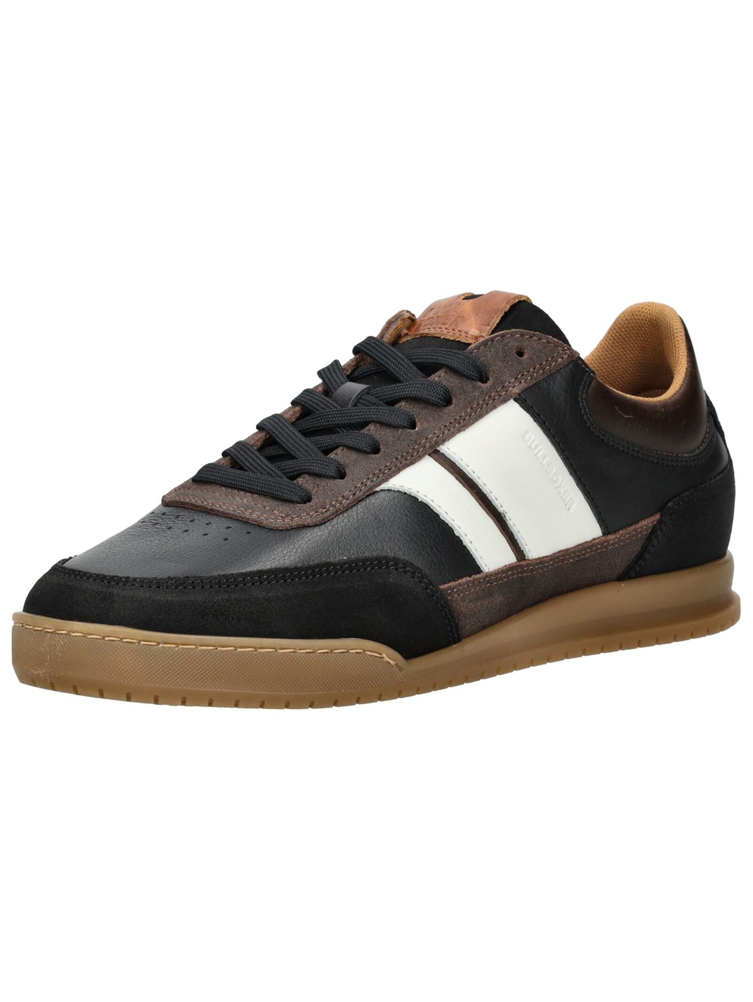 BULLBOXER Sneakers laag in de kleur Bruin / Zwart / Wit, Productweergave