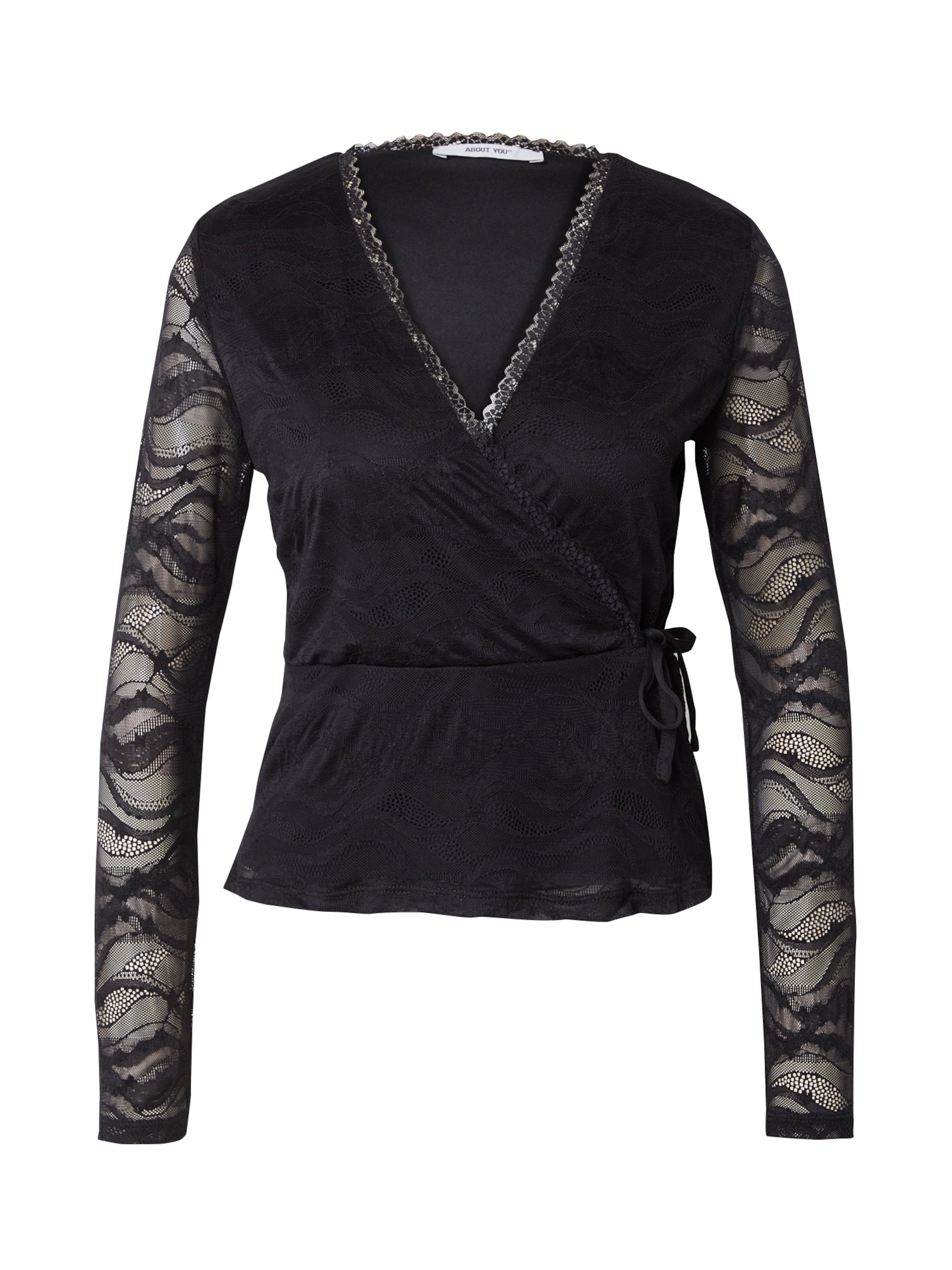 ABOUT YOU Póló 'Loretta' - fekete: elől