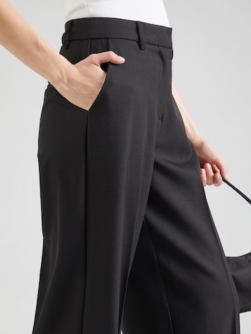 ONLY Regular Trousers with creases 'HELENE' in Black