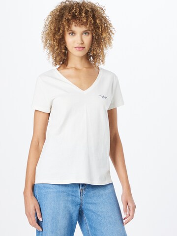 TOM TAILOR DENIM T-Shirt in Weiß: predná strana