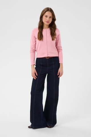 SAINT TROPEZ Gebreid vest 'Mila' in Roze