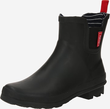 Derbe Rubber Boots 'Taai-Botten' in Black: front