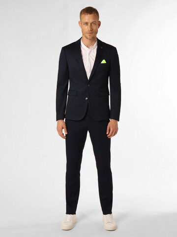 Finshley & Harding London Slim fit Suit in Blue: front