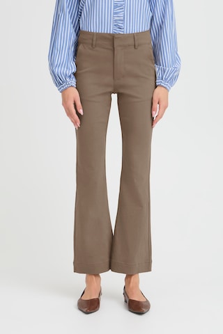 b.young Regular Trousers in Beige: front