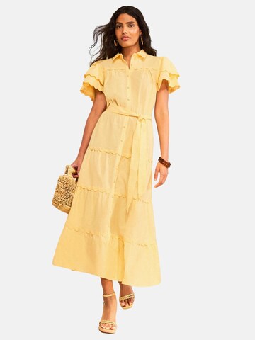 love & roses Kleid in Gelb: Vorderseite