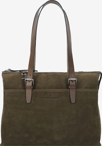 Borsa a spalla di Castelijn & Beerens in verde: frontale