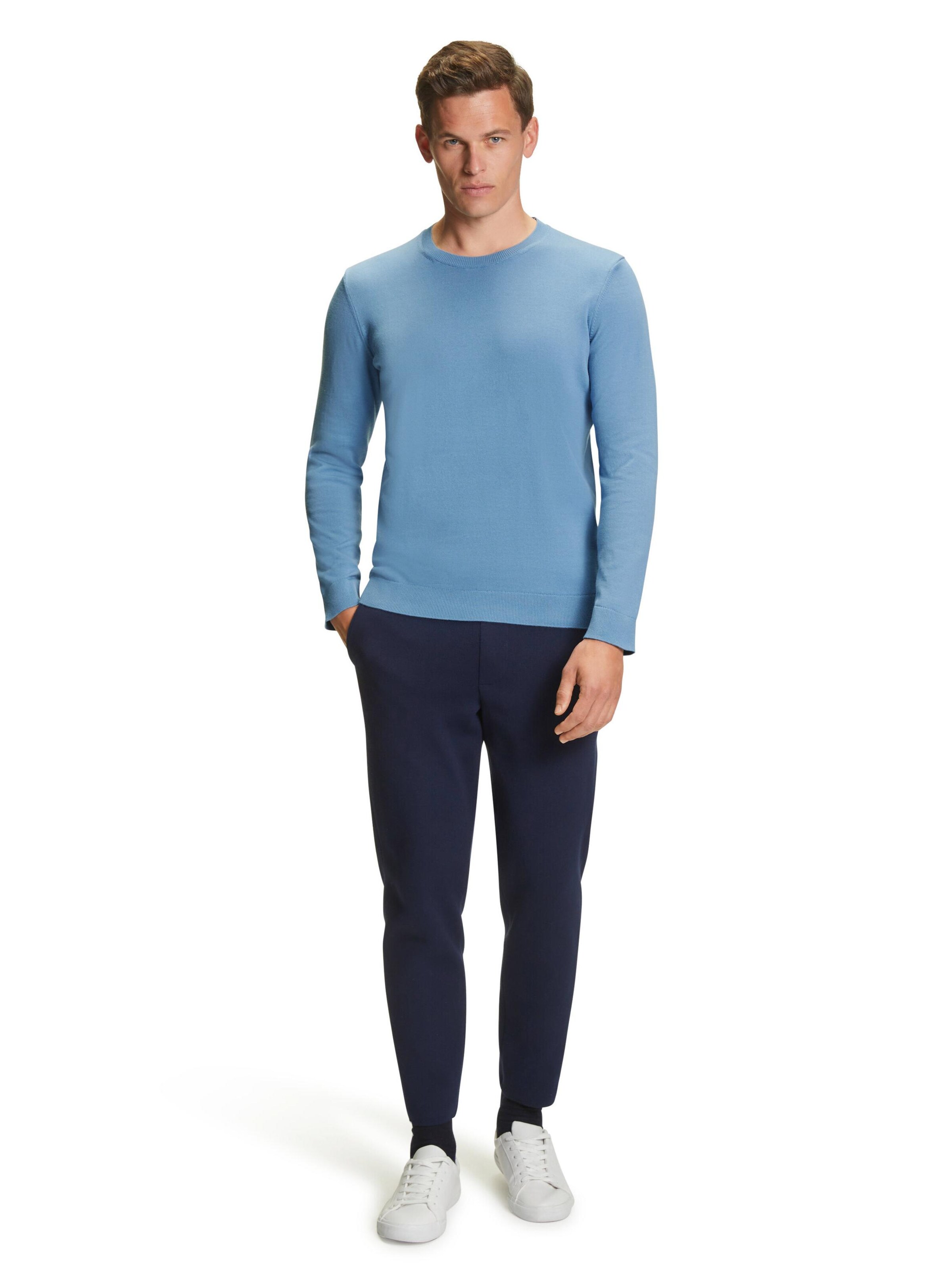 FALKE Pullover 'Pure Cotton'‌ in Blau