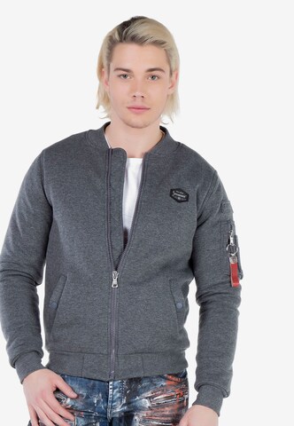 CIPO & BAXX Collegejacke 'Bevy' in Grau