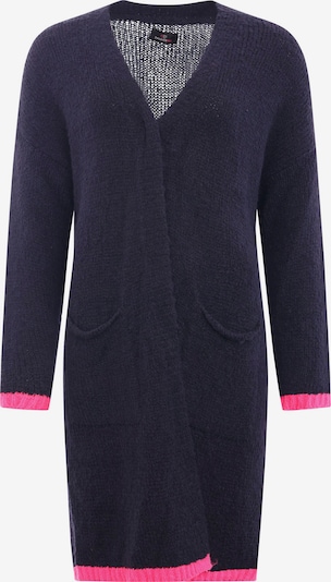 Zwillingsherz Strickjacke 'Neon & Love' in navy / pink, Produktansicht