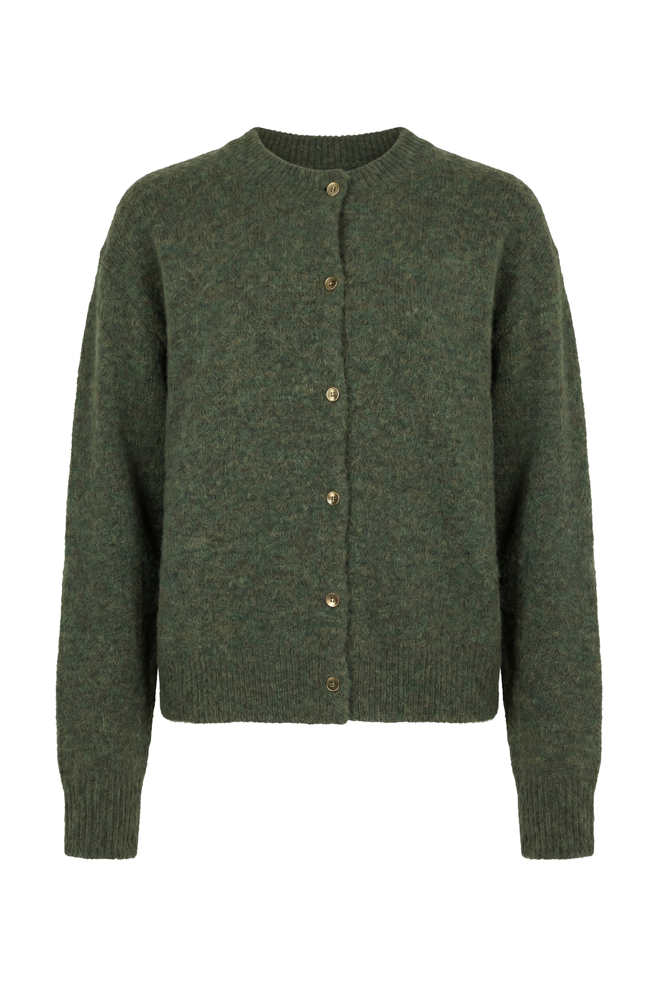 Studio Untold Strickjacke in Grün: Vorderseite