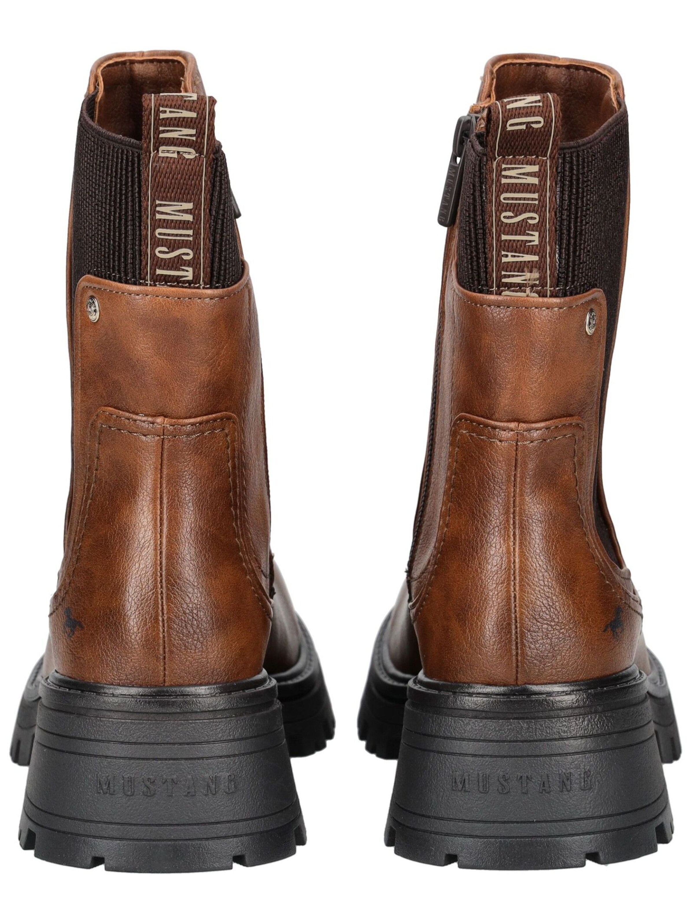 MUSTANG Μποτάκι σε καφέ