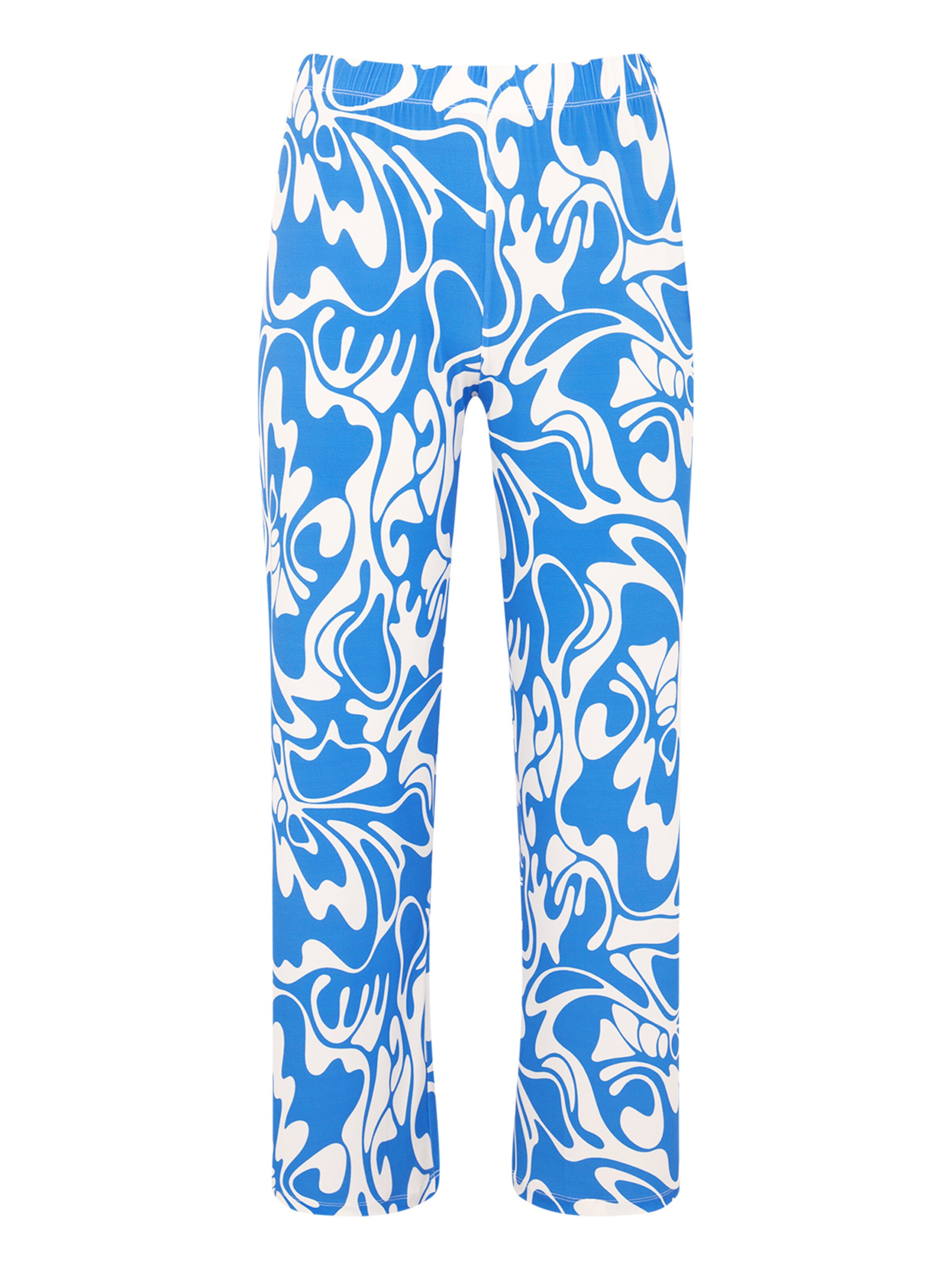YOEK Loosefit Broek in Blauw: voorkant