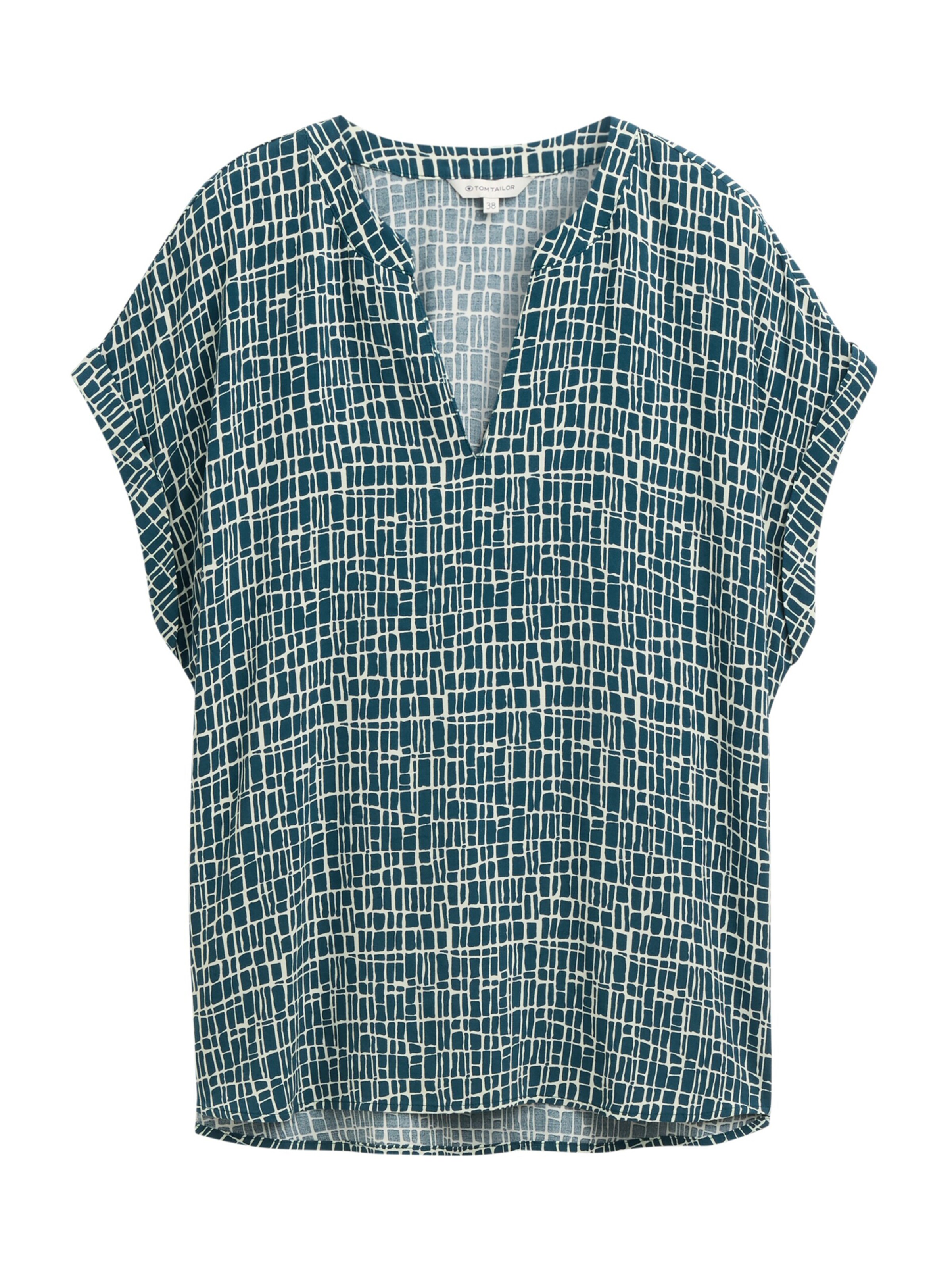 TOM TAILOR Blouse in Groen: voorkant