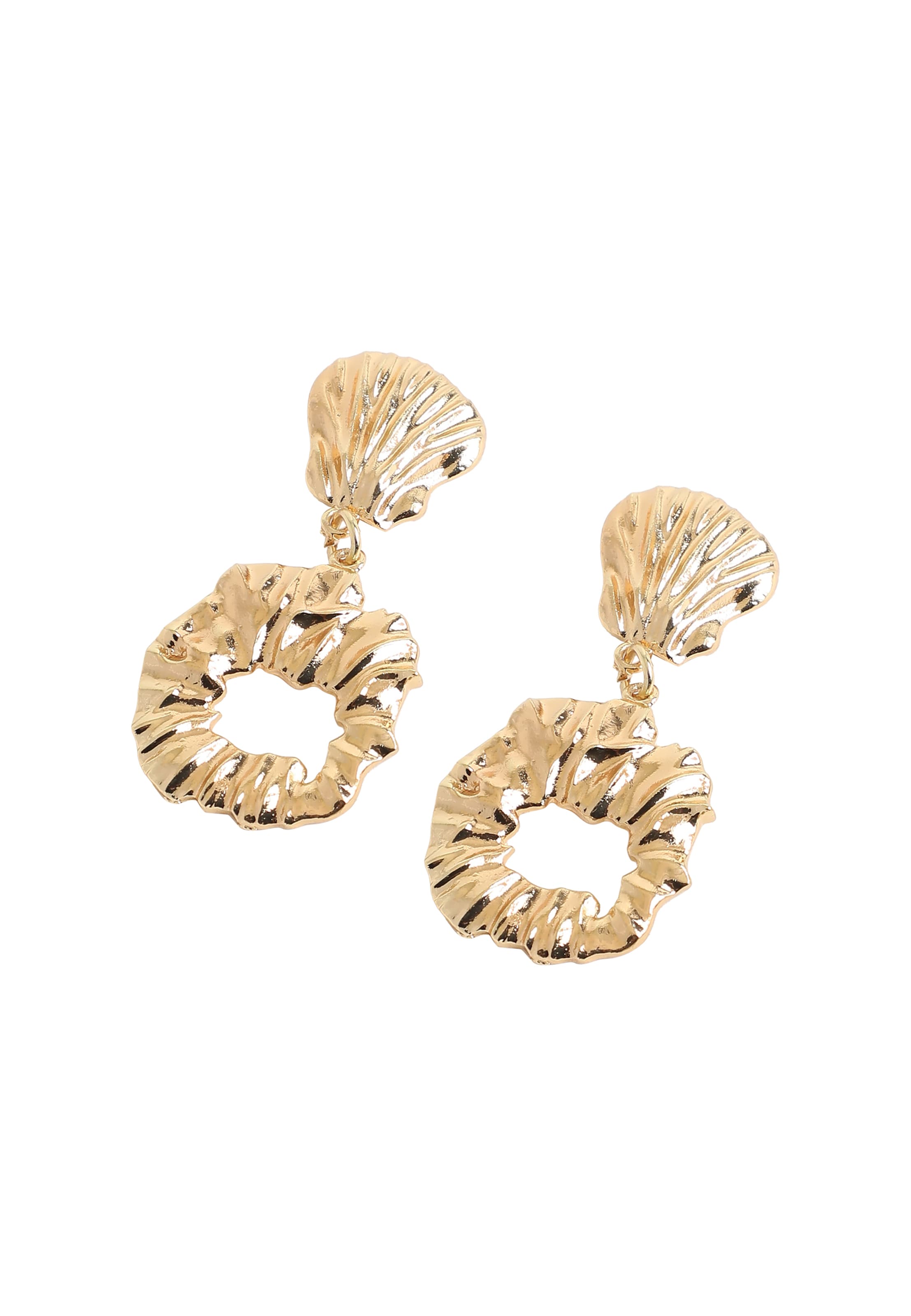 SOHI Náušnice 'Effi' - Zlatá: predná strana