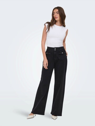 ONLY Wide leg Τζιν 'ONLHOPE' σε μαύρο