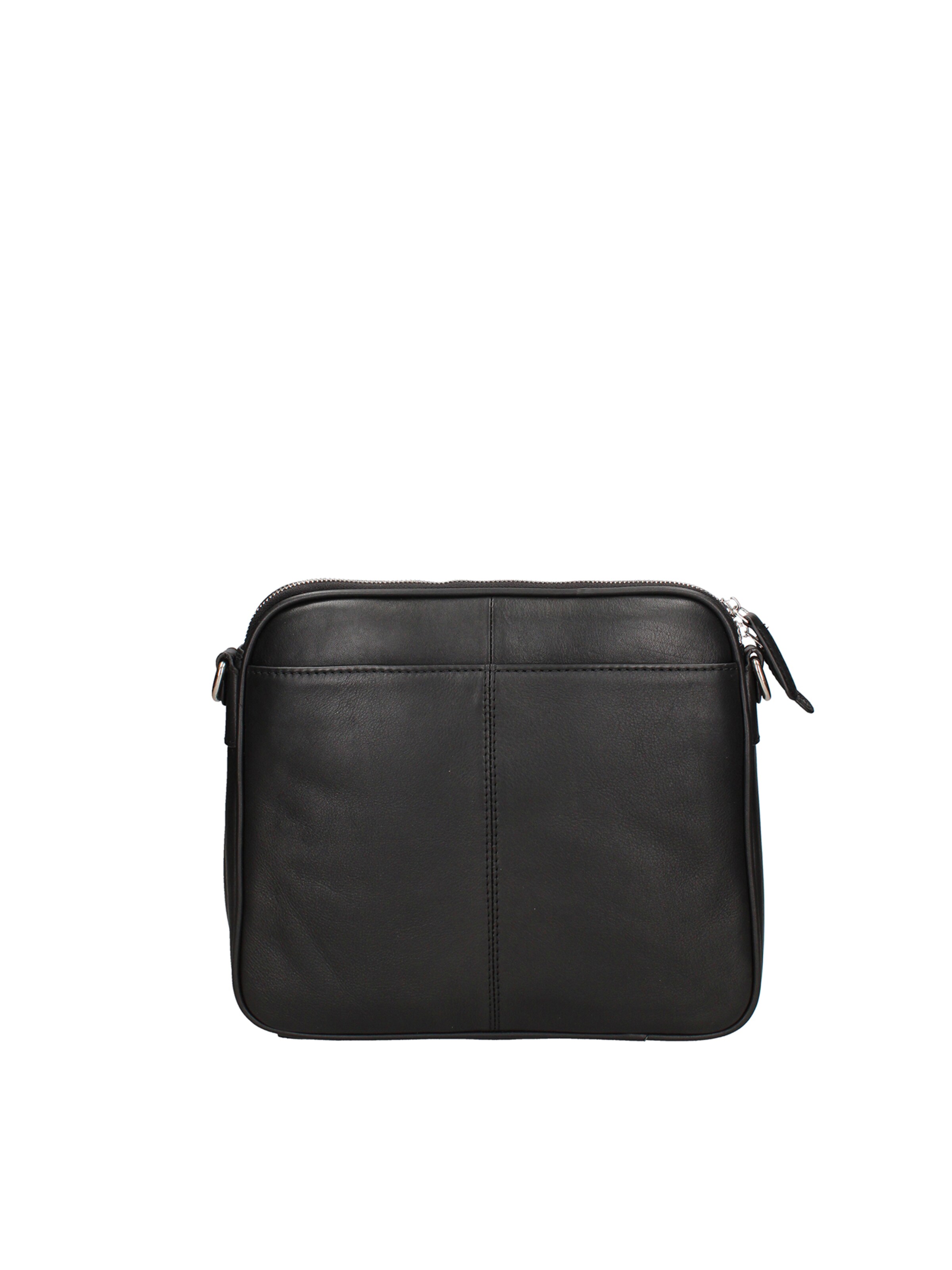 Borsa a tracolla 'Borsa a Tracolla Uomo Vera Pelle con Zip e Tasche' di Momo Design in nero