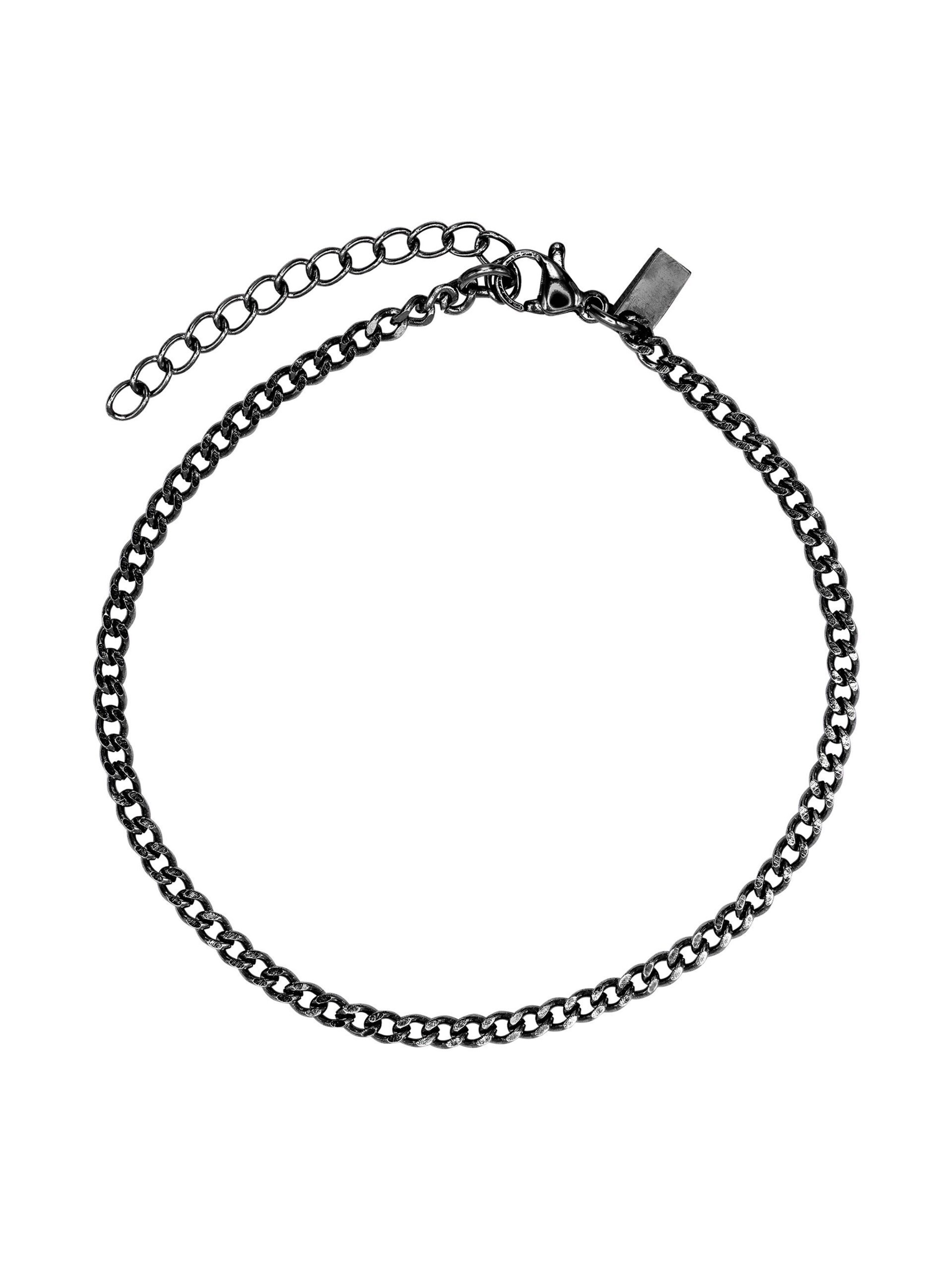 Heideman Armband 'Theo' in Schwarz: Vorderseite