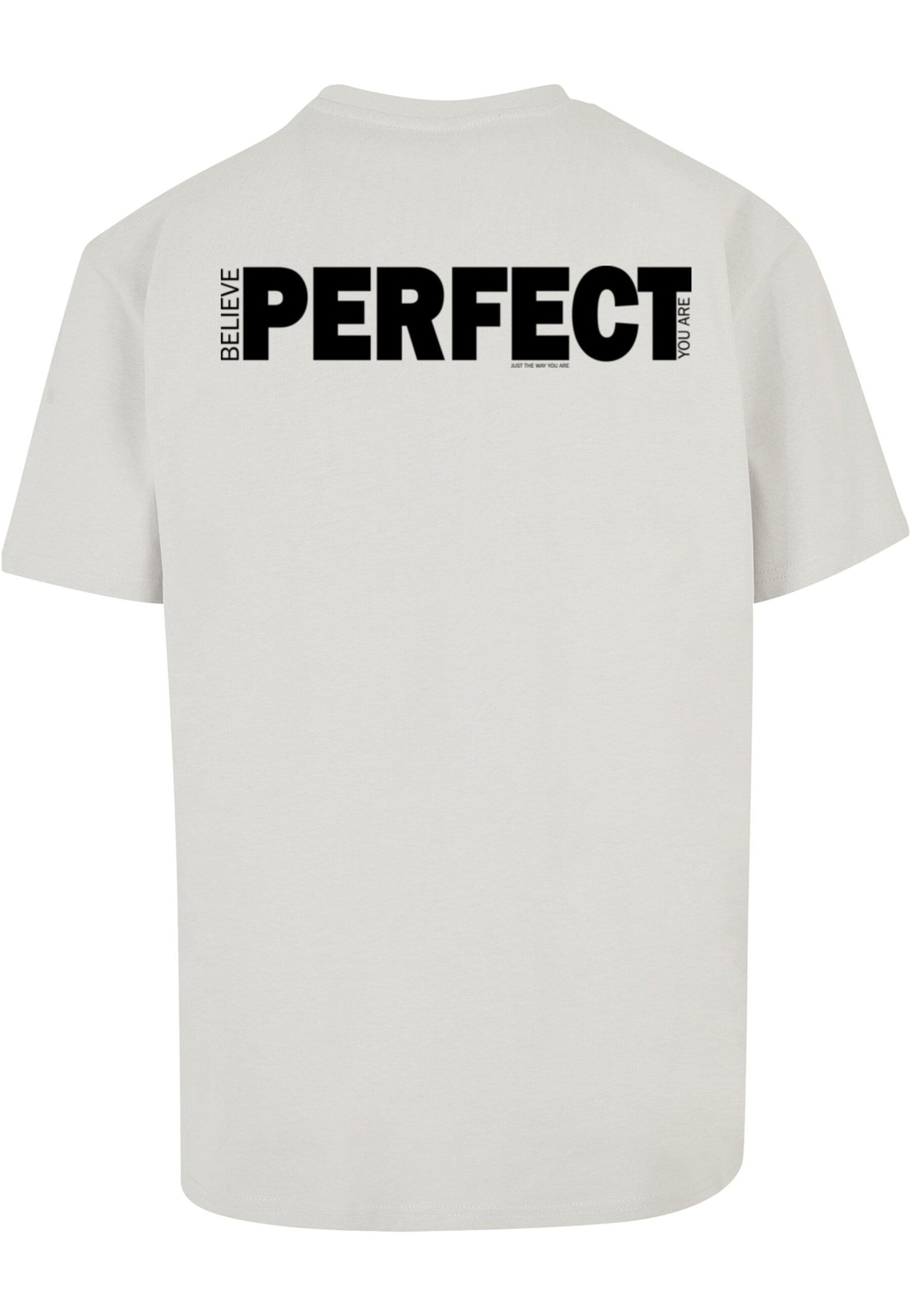 Merchcode T-Shirt 'Believe' in Grau