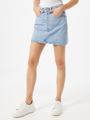 LEVI'S ® Rok 'Ribcage' in Blauw: voorkant