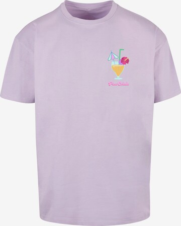 Merchcode Shirt 'Pina Colada' in Purple: front