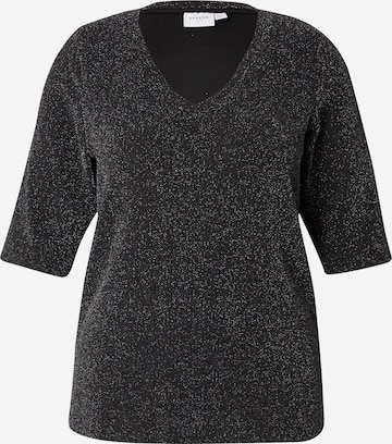 EVOKED - Camiseta 'VIELEINA' en negro: frente
