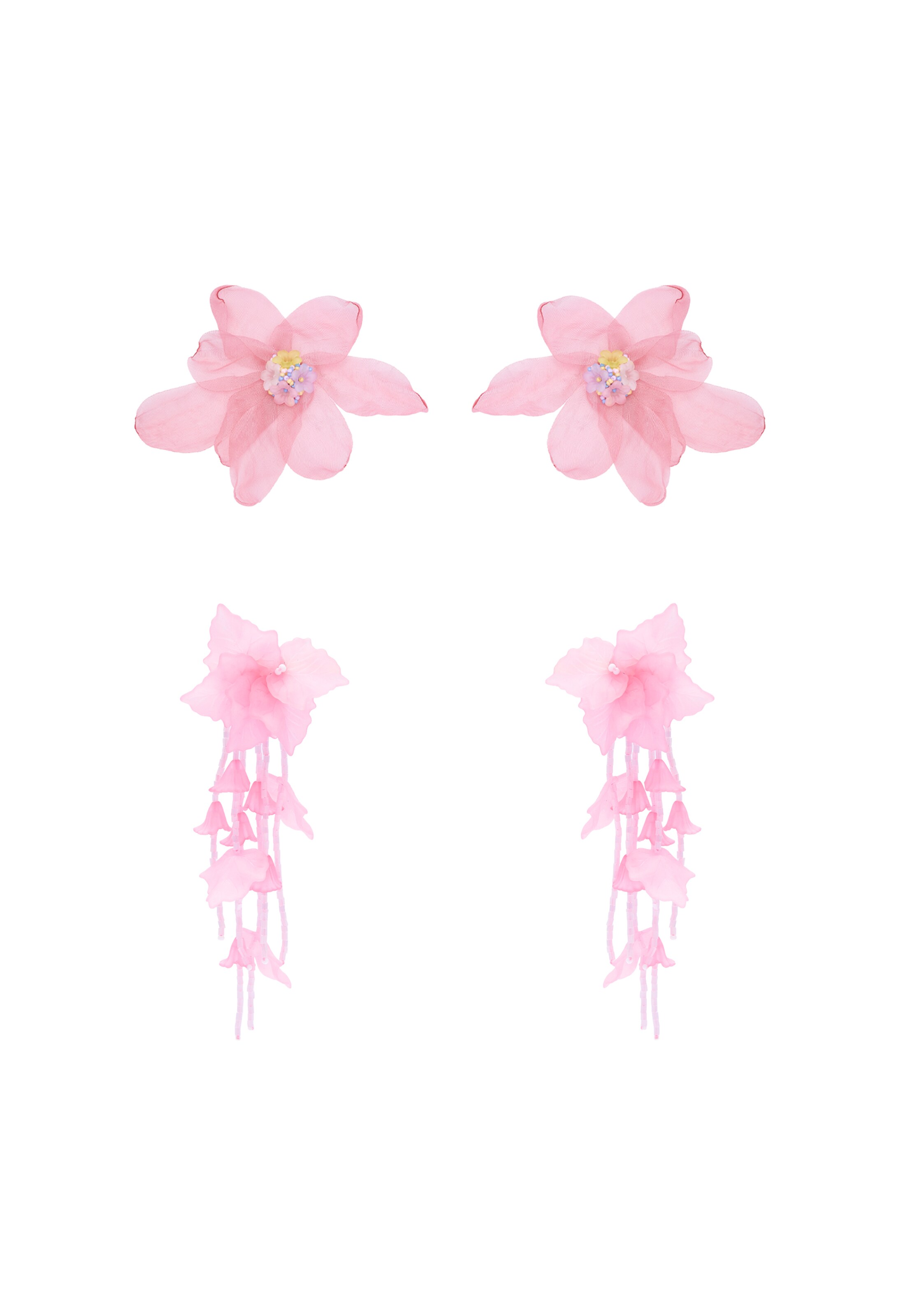 myMo at night - Pendientes en rosa: frente