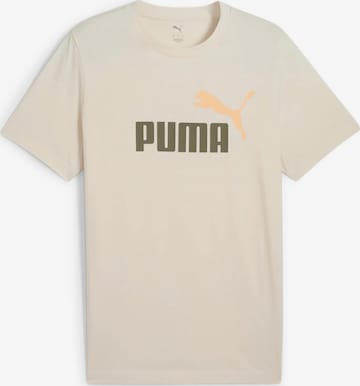 PUMA Performance Shirt 'ESS No. 1' in Beige: front