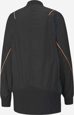 PUMA Sportjacke 'Pearl Woven' in Schwarz