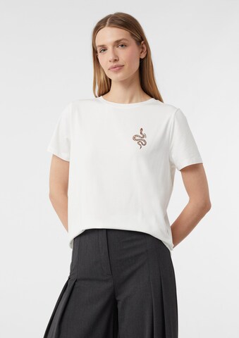 COMMA Shirt in Wit: voorkant