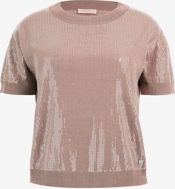 GUESS Pullover in Braun: Vorderseite