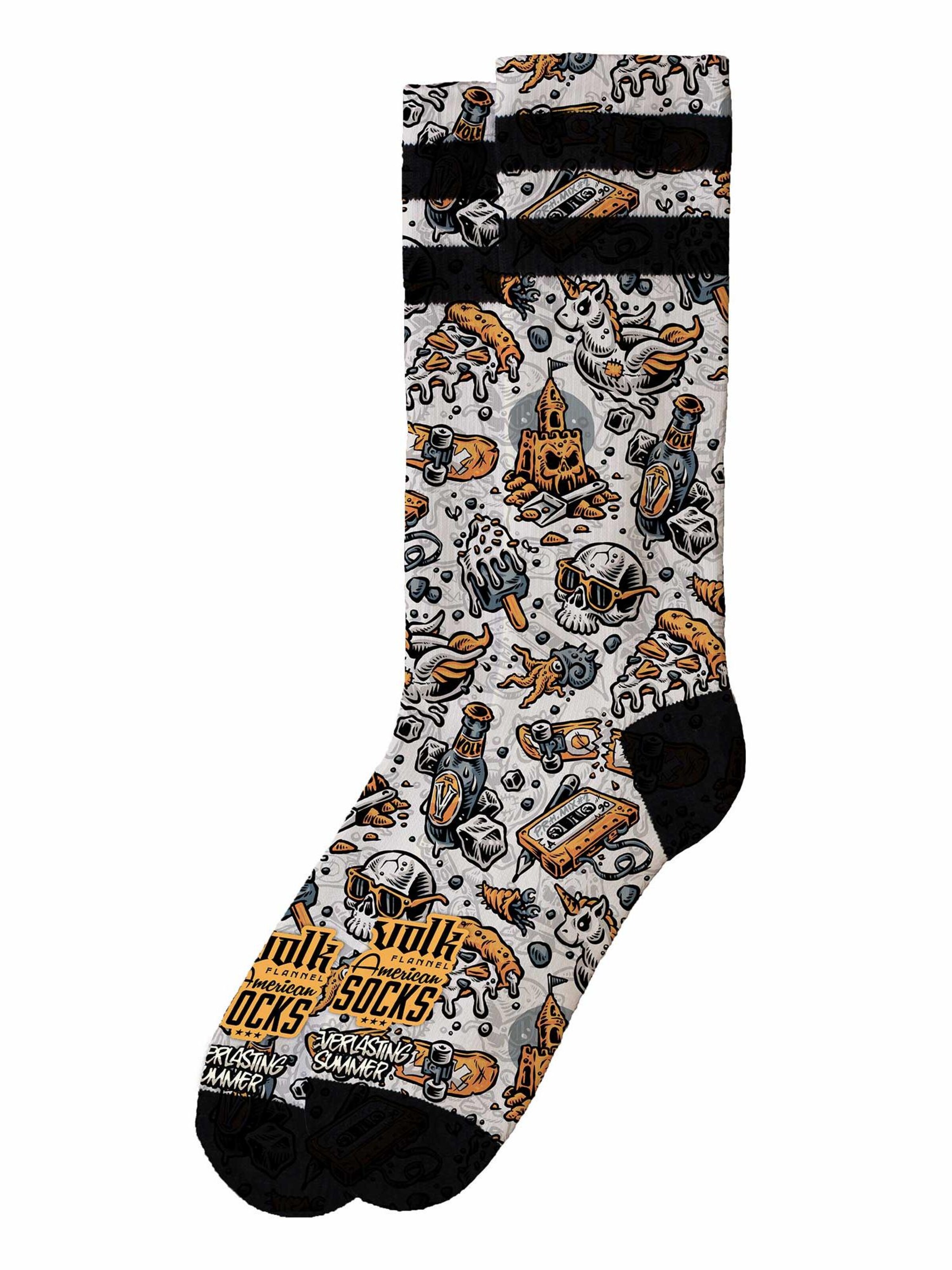 Calzino 'Everlasting Summer' di American Socks in grigio: frontale