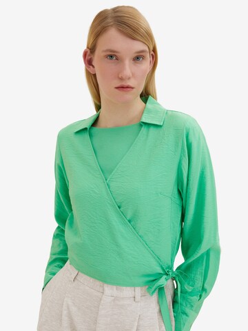 TOM TAILOR DENIM Blouse in Green