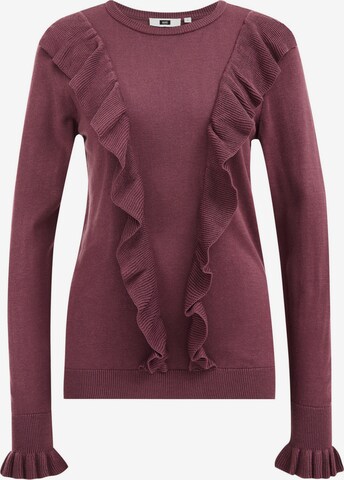 WE Fashion Sweater in Purple: front