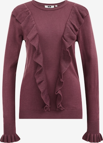 WE Fashion Sweter w kolorze fioletowy: przód