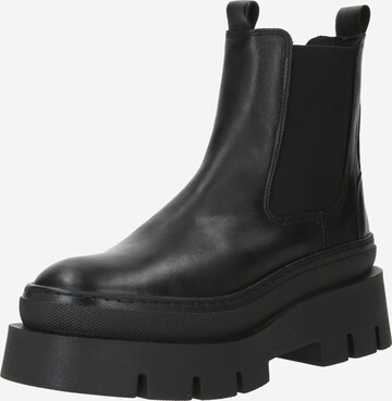 PAVEMENT Chelsea boots 'Linnie' in Zwart: voorkant