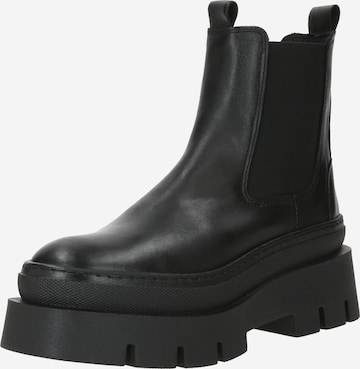 Boots chelsea 'Linnie' di PAVEMENT in nero: frontale