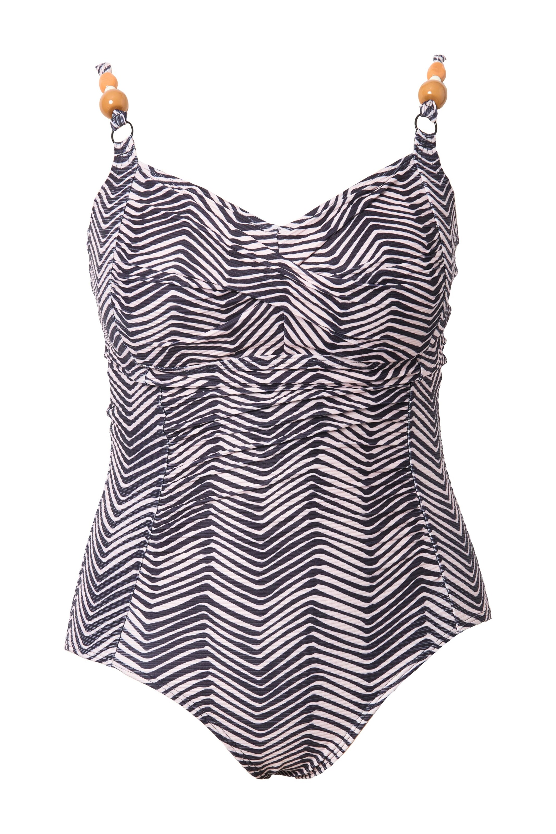 Ulla Popken Badpak in Lila: voorkant