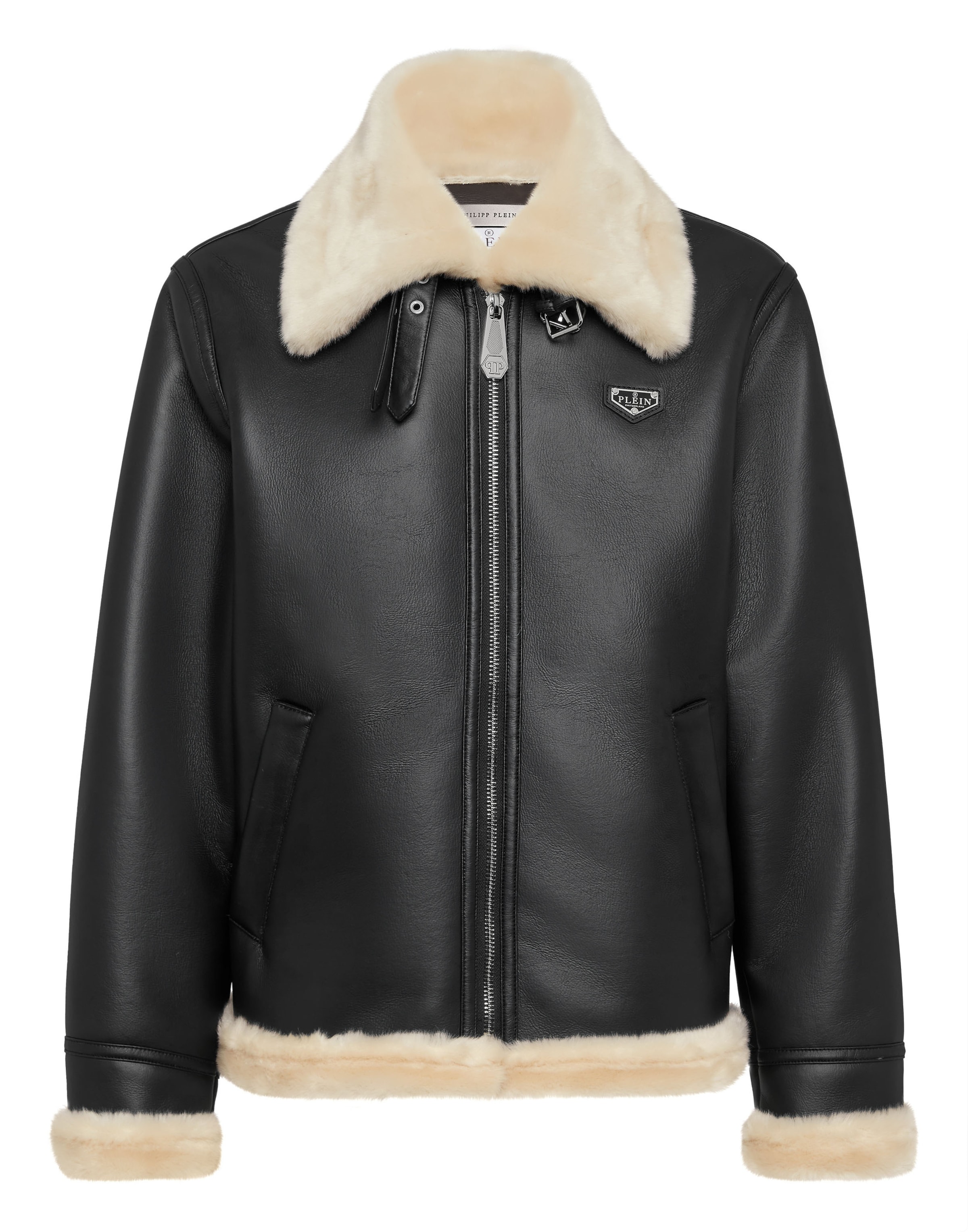 Philipp Plein - Casaco de inverno em preto: frente