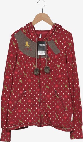 Blutsgeschwister Kapuzenpullover XS in Rot: Vorderseite