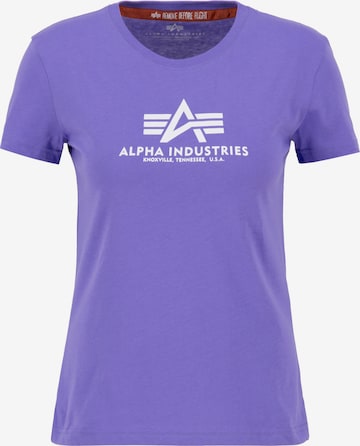 ALPHA INDUSTRIES T-Shirt in Lila: predná strana