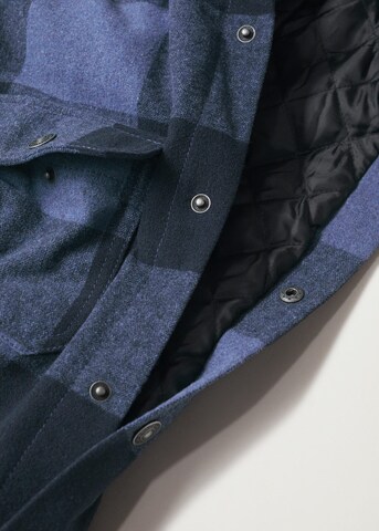 MANGO TEEN Between-Season Jacket 'Street' in Blue