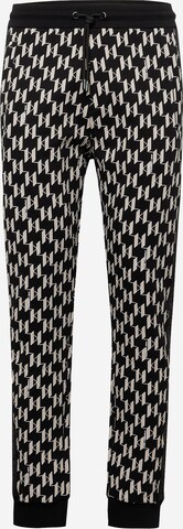 Karl Lagerfeld - Tapered Pantalón en negro: frente