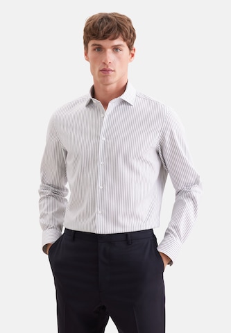 Coupe slim Chemise business SEIDENSTICKER en vert : devant