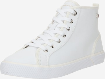 TOMMY HILFIGER Sneakers hoog '1985' in Wit: voorkant