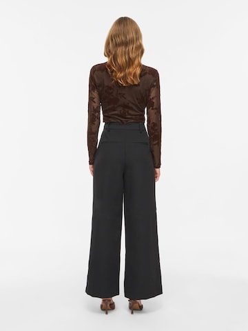 VILA Wide Leg Bukser 'VIFrimo' i sort