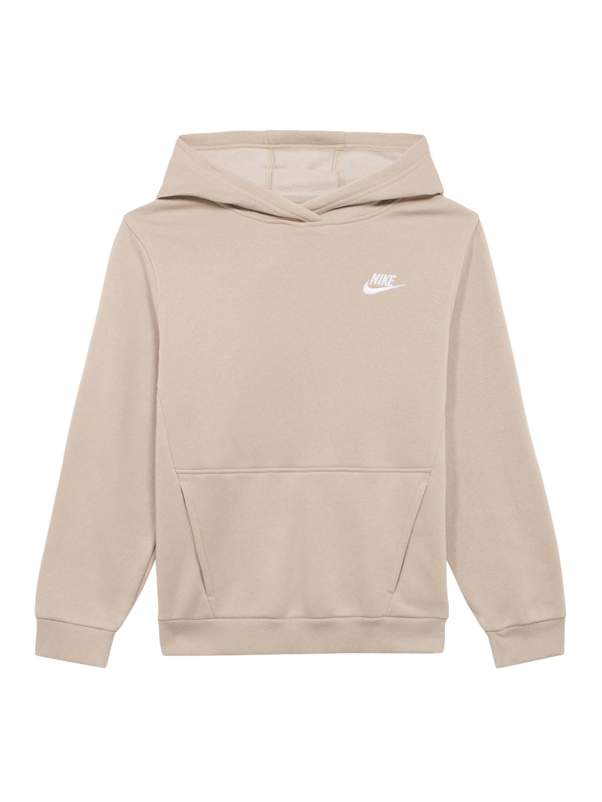 smėlio Nike Sportswear Megztinis be užsegimo 'Club Fleece': priekis