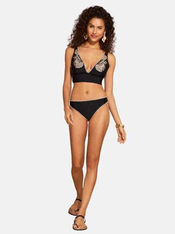 love & roses - Braga de bikini en negro: frente
