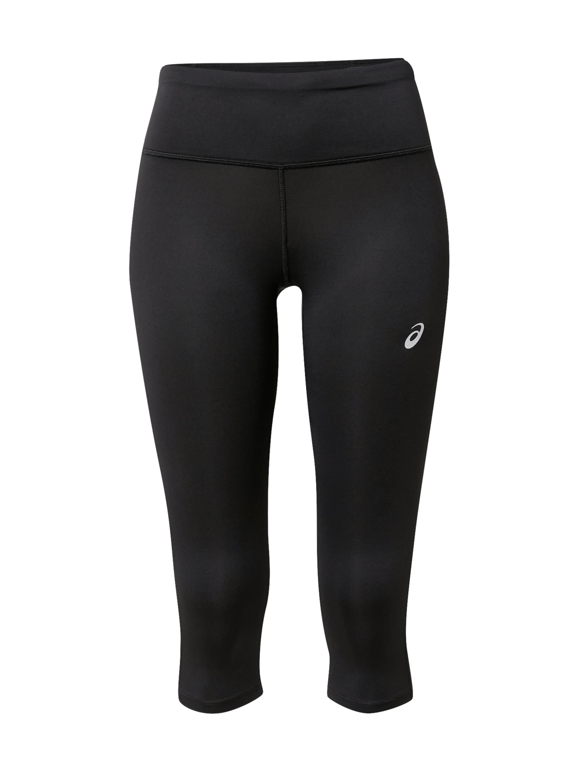 melns ASICS Šaurs Sporta bikses 'Core': no priekšpuses