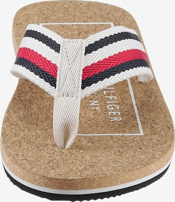 TOMMY HILFIGER T-Bar Sandals in White