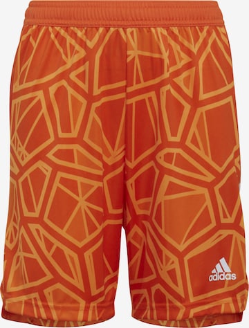 ADIDAS PERFORMANCE Workout Pants in Orange: front